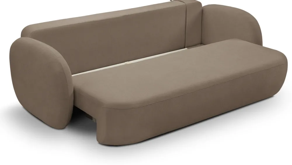 Meble Dla Dzieci|Kanapy I Sofy>LASKI Nowoczesna kanapa rozkładana do salonu z funkcją spania OMERO brązowy