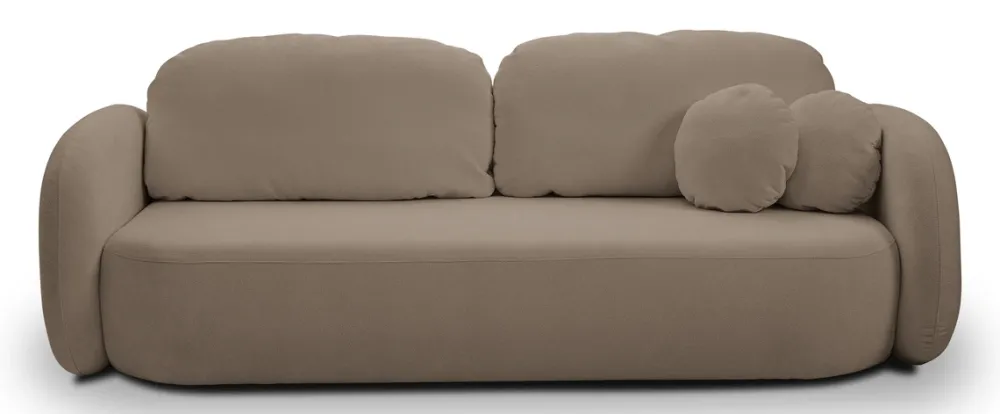 Meble Dla Dzieci|Kanapy I Sofy>LASKI Nowoczesna kanapa rozkładana do salonu z funkcją spania OMERO brązowy