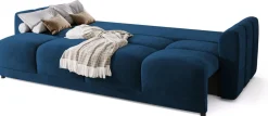 Kanapy I Sofy|Zestawy Mebli Do Przedpokoju>BROMARKT Nowoczesna kanapa z funkcją spania NUBES granatowa