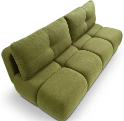 Meble Dla Dzieci|Kanapy I Sofy></noscript>LASKI Nowoczesna kanapa z funkcją spania do salonu MEROS zielona