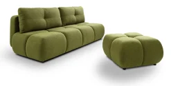 Meble Dla Dzieci|Kanapy I Sofy></noscript>LASKI Nowoczesna kanapa z funkcją spania do salonu MEROS zielona