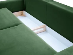 Meble Dla Dzieci|Kanapy I Sofy></noscript>LASKI Nowoczesna kanapa zielona do salonu z funkcją spania VELINA