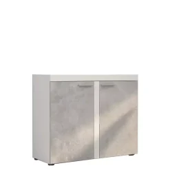 Komody>Lempert Nowoczesna komoda 97 cm Beton jasny biały SAMBA