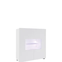 Meble Młodzieżowe|Zestawy Mebli Do Salonu>GiB Meble Nowoczesna komoda 100 cm połysk MODERN biały