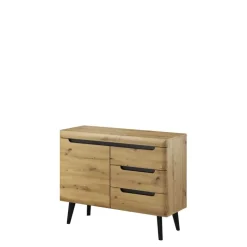 Komody>PIASKI Nowoczesna komoda 107 cm RENI dąb artisan