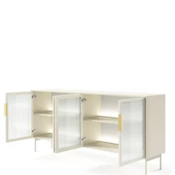 Komody>LASKI Nowoczesna komoda 181 cm do salonu kaszmir LUANO