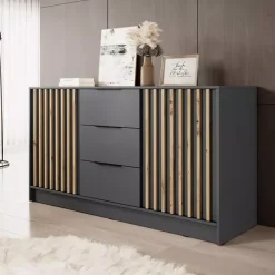 Komody>PIASKI Nowoczesna komoda 155 cm KELLY