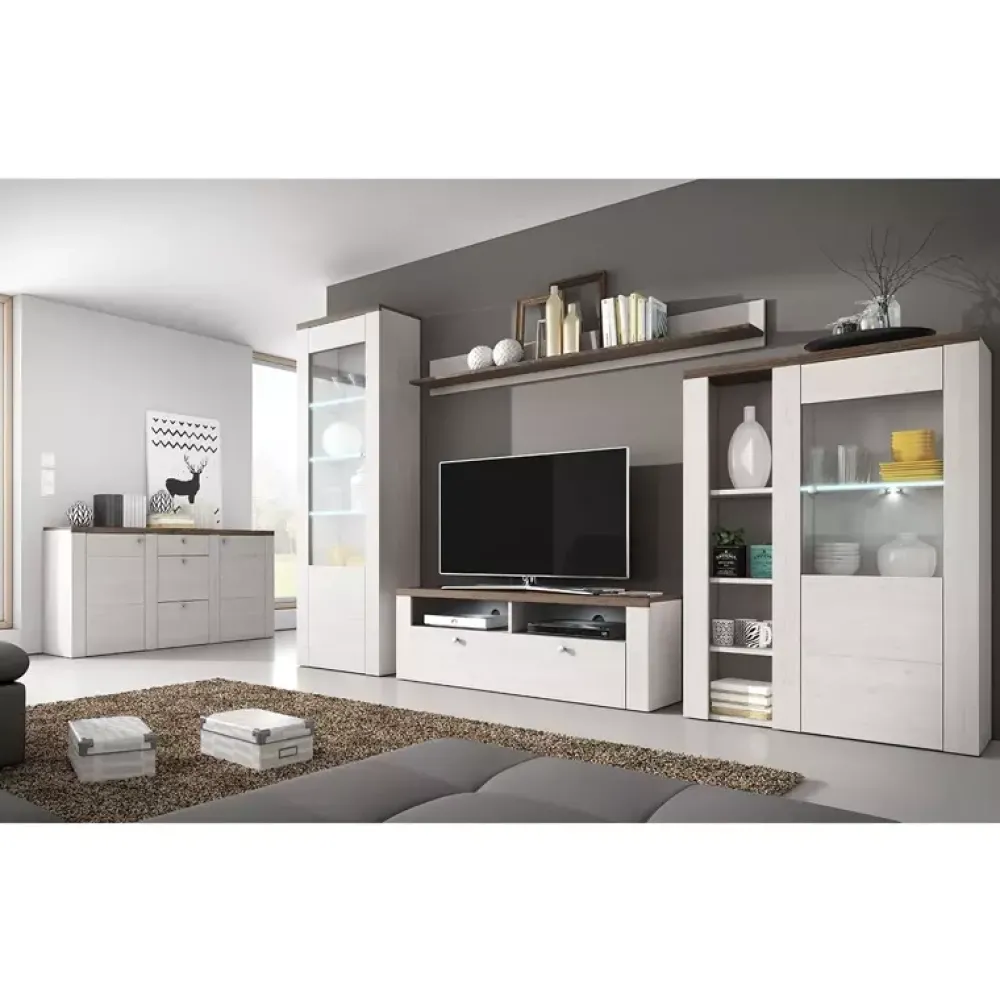 Komody>Helvetia Nowoczesna komoda 176 cm LARONA modrzew sibiu