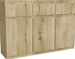 Komody>Meblohand Nowoczesna komoda 120 cm z szufladami MONTEGO dąb artisan