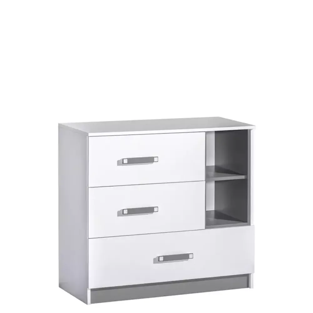 Zestawy Mebli Młodzieżowych|Komody>DOMEL Nowoczesna komoda 90 do pokoju młodzieżowego TRAFIKO