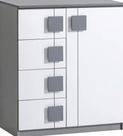 Zestawy Mebli Dziecięcych|Komody>DOLMAR Nowoczesna komoda do pokoju dziecięcego 80 cm GROOVY