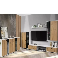 Komody>Lempert Nowoczesna komoda do salonu 140 cm drzwi szuflada KUBA