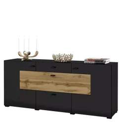 Zestawy Mebli Do Salonu|Komody>Helvetia Nowoczesna komoda do salonu czarna CAMBODE