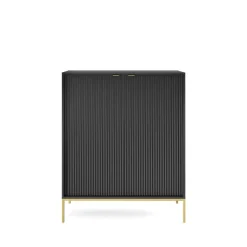 Komody>PIASKI Nowoczesna komoda do salonu w stylu glamour AVANTI czarny