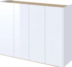 Zestawy Mebli Do Salonu|Komody>lenart. Nowoczesna komoda do salonu biały połysk 126 cm EASY EA-02