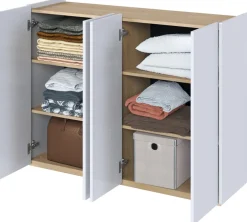 Zestawy Mebli Do Salonu|Komody>lenart. Nowoczesna komoda do salonu biały połysk 126 cm EASY EA-02