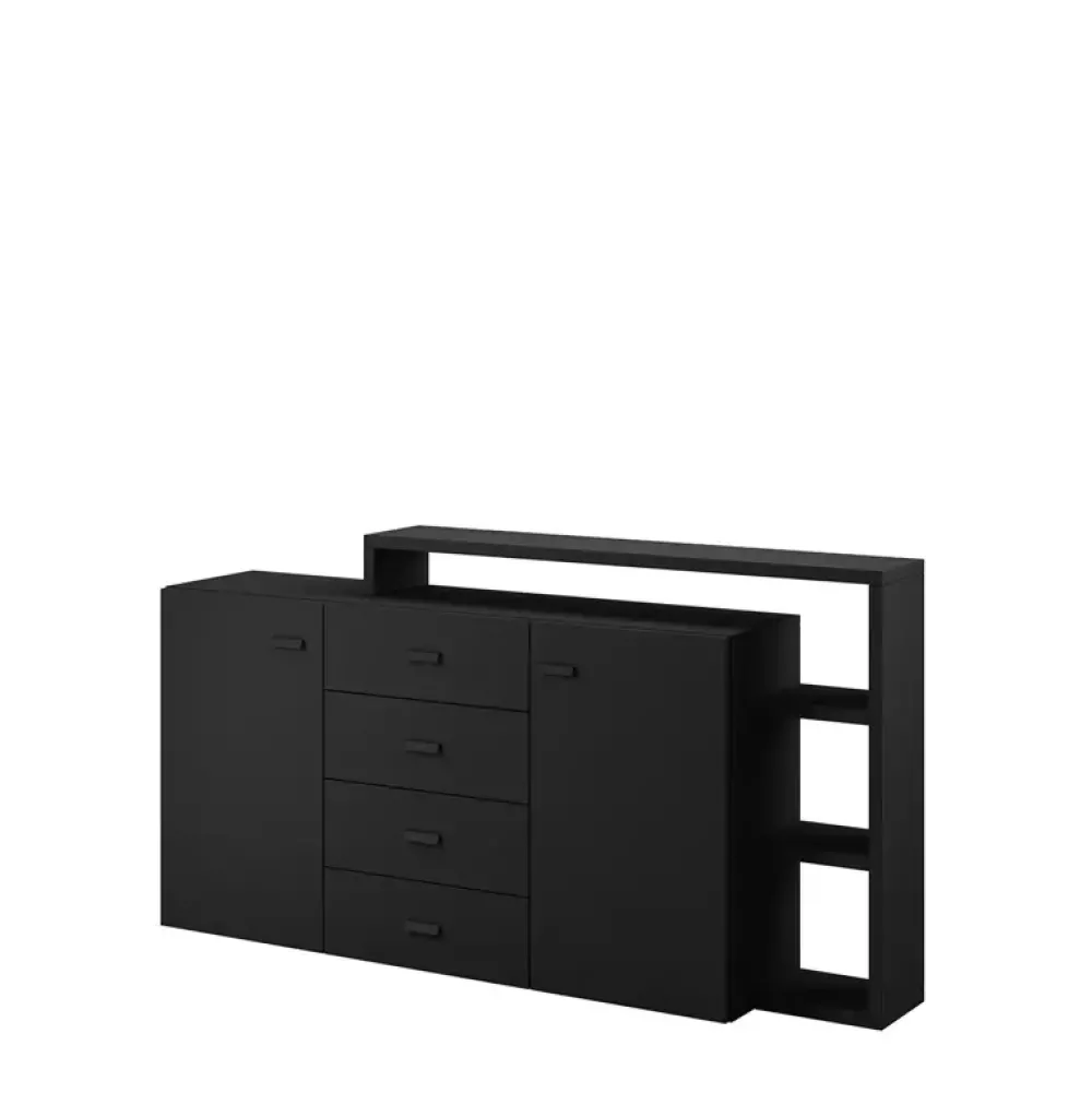 Komody>Helvetia Nowoczesna komoda do salonu TABU mat czarny
