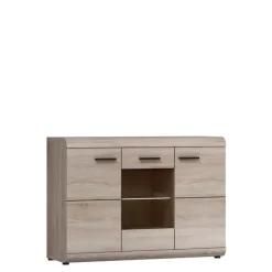 Zestawy Mebli Do Salonu|Komody>LASKI Nowoczesna komoda do salonu 120 cm dąb sonoma LIBRA