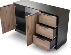 Komody>Stolar Nowoczesna komoda dwudrzwiowa z szufladami 138 cm LANTE