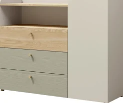 Zestawy Mebli Młodzieżowych|Komody>JUREK Nowoczesna komoda młodzieżowa z drzwiami i szufladami 120 cm YOKO