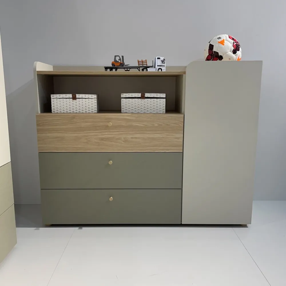 Zestawy Mebli Młodzieżowych|Komody>JUREK Nowoczesna komoda młodzieżowa z drzwiami i szufladami 120 cm YOKO