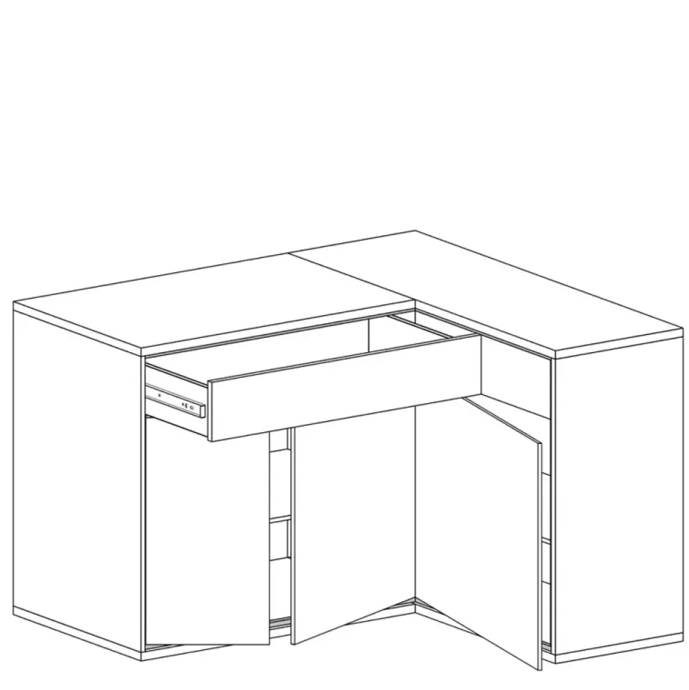 Zestawy Mebli Do Sypialni|Komody>JARSTOL Nowoczesna komoda narożna MORNE