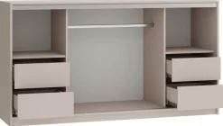 Komody>BROMARKT Nowoczesna komoda przesuwna z szufladami do sypialni 180 cm TOP beż piaskowy