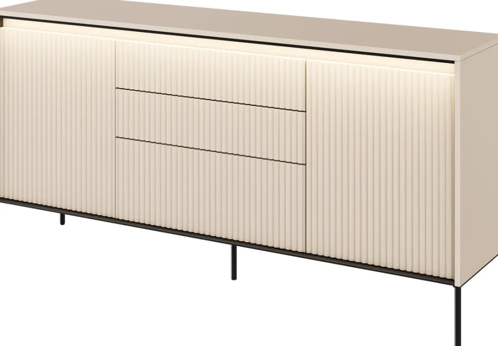 Komody|Zestawy Mebli Do Salonu>lenart. Nowoczesna komoda z szufladami i frezowanymi frontami TREND