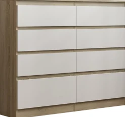 Komody>Meblohand Nowoczesna komoda z szufladami 120 cm AMPARO dąb sonoma