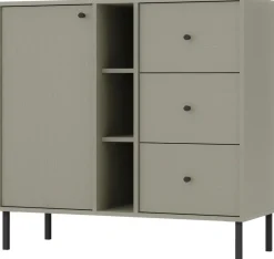 Komody>Lempert Nowoczesna komoda z szufladami do salonu 100 cm TOKEN eukaliptus