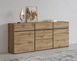 Komody></noscript>Helvetia Nowoczesna komoda z szufladami do salonu 180 cm CROSS