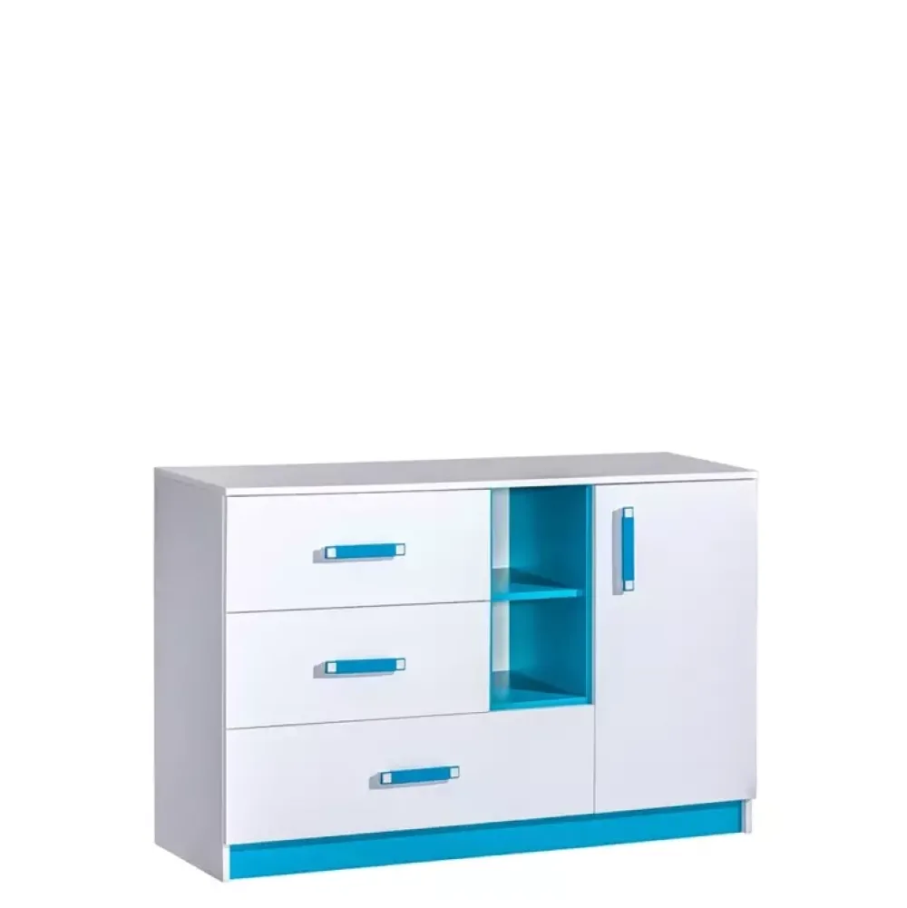 Zestawy Mebli Młodzieżowych|Komody>DOMEL Nowoczesna komoda z szufladami TRAFIKO