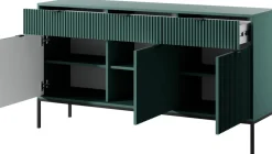 Komody>PIASKI Nowoczesna komoda z szufladami 154 cm AVANTI drzwi półki labrador