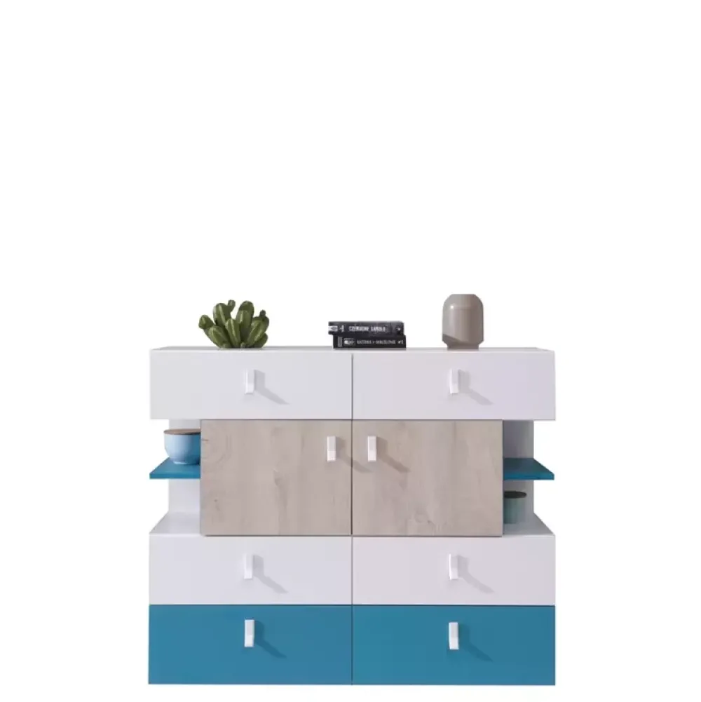 Zestawy Mebli Młodzieżowych|Komody>MEBLAR Nowoczesna komoda z szufladami PRESSCOT