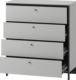 Zestawy Mebli Do Sypialni|Komody>lenart. Nowoczesna komoda z szufladami GRIS
