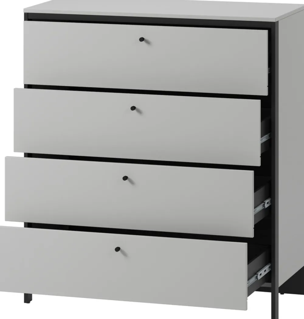 Zestawy Mebli Do Sypialni|Komody>lenart. Nowoczesna komoda z szufladami GRIS