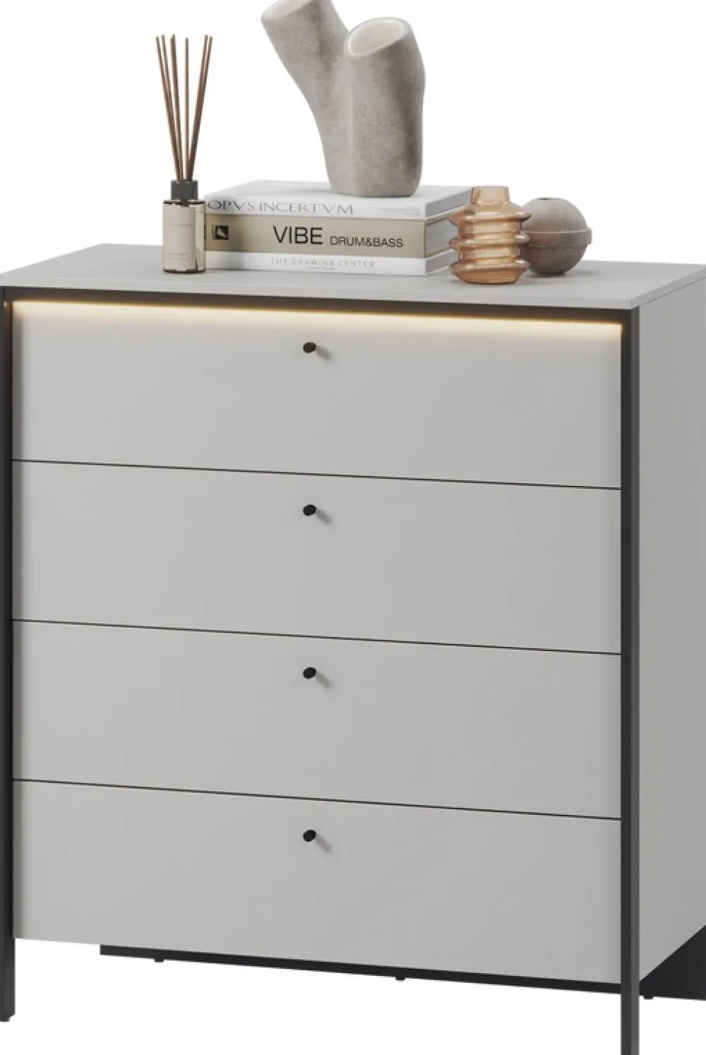 Zestawy Mebli Do Sypialni|Komody>lenart. Nowoczesna komoda z szufladami GRIS