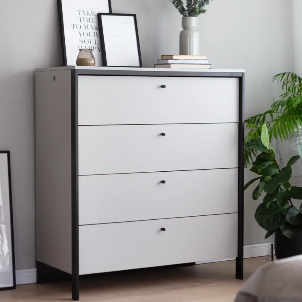 Zestawy Mebli Do Sypialni|Komody>lenart. Nowoczesna komoda z szufladami GRIS