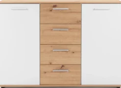 Zestawy Mebli Do Przedpokoju|Komody>Meblohand Nowoczesna komoda z szufladami 120 cm JOVITA dąb artisan