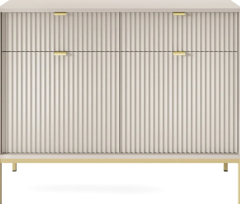 Zestawy Mebli Do Salonu|Komody>PIASKI Nowoczesna komoda z szufladami 104 cm do salonu AVANTI cashmere kaszmir