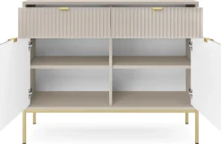 Zestawy Mebli Do Salonu|Komody>PIASKI Nowoczesna komoda z szufladami 104 cm do salonu AVANTI cashmere kaszmir