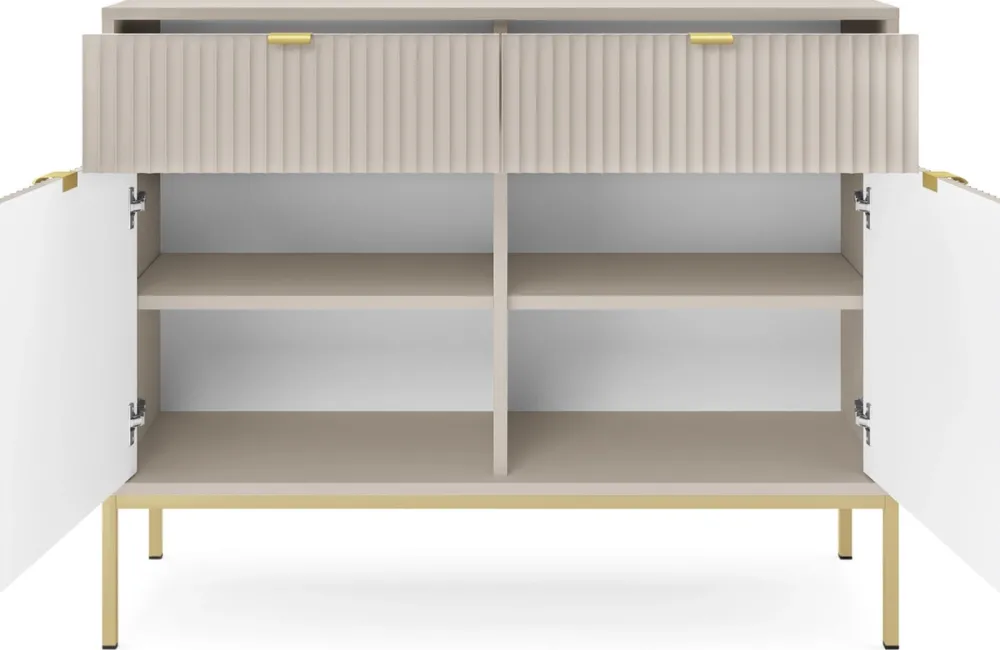 Zestawy Mebli Do Salonu|Komody>PIASKI Nowoczesna komoda z szufladami 104 cm do salonu AVANTI cashmere kaszmir