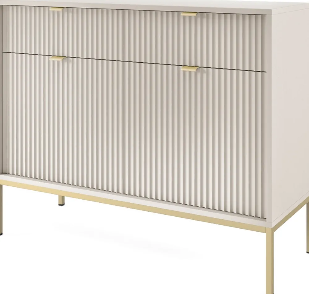 Zestawy Mebli Do Salonu|Komody>PIASKI Nowoczesna komoda z szufladami 104 cm do salonu AVANTI cashmere kaszmir