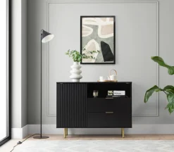 Zestawy Mebli Do Salonu|Komody></noscript>GiB Meble Nowoczesna komoda z szufladami do salonu 107 cm NAMASTE