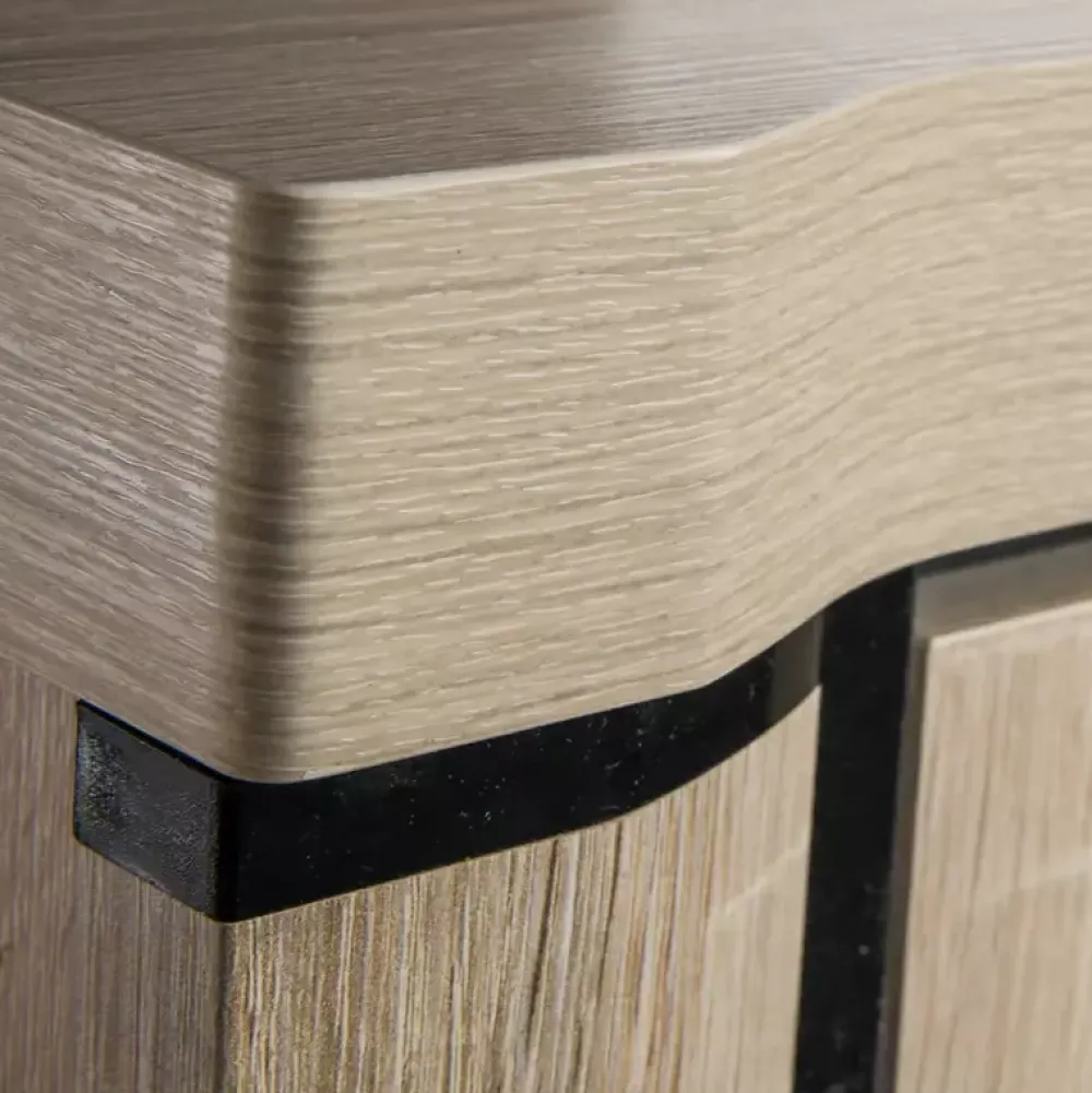 Zestawy Mebli Do Salonu|Komody>JARSTOL Nowoczesna komoda z witryną DENEA