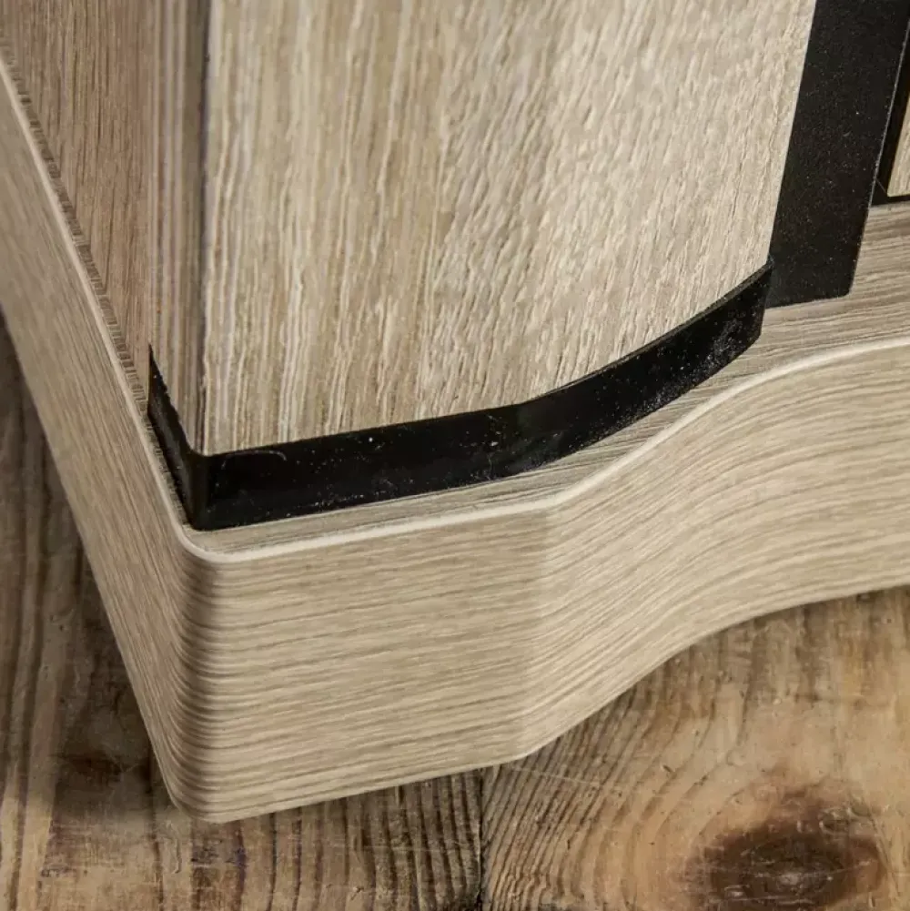 Zestawy Mebli Do Salonu|Komody>JARSTOL Nowoczesna komoda z witryną DENEA