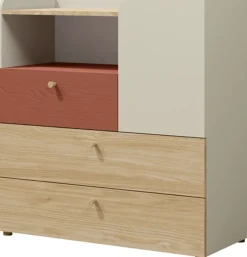 Zestawy Mebli Młodzieżowych|Komody>JUREK Nowoczesna mała komoda młodzieżowa z szufladami 90 cm YOKO