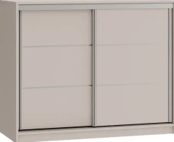 Komody>BROMARKT Nowoczesna mała komoda przesuwna 120 cm z szufladami TOP beż piaskowy