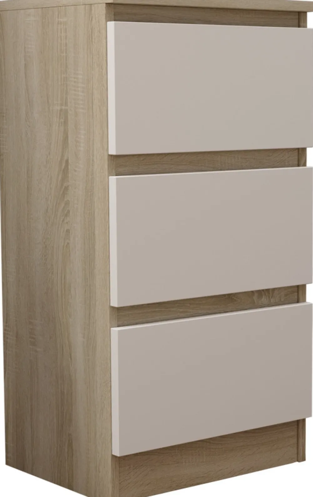 Komody>Meblohand Nowoczesna mała komoda z szufladami 40 cm AMPARO dąb sonoma