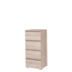 Komody|Zestawy Mebli Młodzieżowych>MARIDEX Nowoczesna mała komoda z szufladami do pokoju młodzieżowego COSTA dąb sonoma
